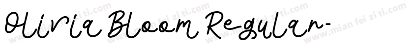 Olivia Bloom Regular字体转换